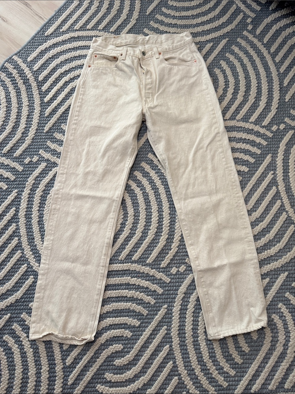 Vintage 1986 Levi’s 501-0640 Off White Jeans Made in USA